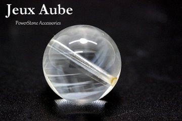 【完売】極上 ブルーエンジェルラダークォーツ（ブルーハイダウェイクォーツ）天使のはしご 妖精 精霊の隠れ家 粒売り 大玉 約14.5ミリ ブラジル産 天然石 パワーストーン 通販 ジュ・オーヴの画像