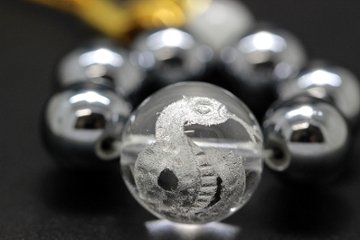 弁財天のご神縁を呼ぶ 白蛇彫刻水晶ストラップ｜金運・財運・健康運・無病息災・開運｜天然石パワーストーン通販 ジュ・オーヴ画像