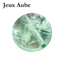 強さと賢さを授ける 女神アイリスの石 グリーンアイリス（アイリスフローライト）約14mm｜天然石パワーストーン通販 ジュ・オーヴの画像