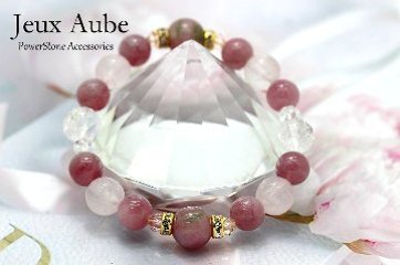 愛と美・健康・心身安定をもたらすブレスレット｜ピンクトルマリン・ローズクォーツ・ウォーターメロントルマリン クレール・アイリスクォーツ入り｜天然石パワーストーン通販 ジュ・オーヴの画像