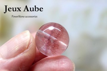 世界にひとつ【1点限り】愛と魅力の石 ストロベリークォーツ 粒売り 約12mm  愛を独り占め✨ 魅力と華やぎをもたらす魔法のストーンの画像