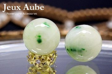 瑞祥翡翠（ずいしょうひすい） 約11.5mm ミャンマー産｜健康・長寿・病気回復を導く吉兆の天然石パワーストーン通販 ジュ・オーヴの画像