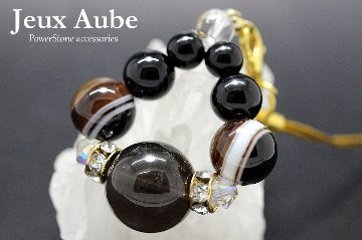 覇剣（はけん）ストラップ ― ソード・オブ・チンターマニ × 天眼石 × モリオン × 水晶 闇を斬り、悪意を祓う ― 最強魔除け・邪気祓いの守護ストーン 天然石パワーストーン通販 ジュ・オーヴの画像