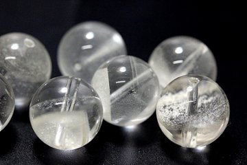 白影転生（はくえいてんせい）｜ホワイトファントムクォーツ 粒売り 約13〜13.5mm｜停滞突破・再生・金運上昇・守護｜天然石パワーストーン通販 ジュ・オーヴ画像