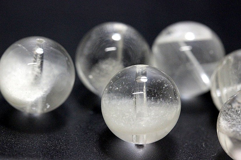 白影転生（はくえいてんせい）｜ホワイトファントムクォーツ 粒売り 約13〜13.5mm｜停滞突破・再生・金運上昇・守護｜天然石パワーストーン通販 ジュ・オーヴ画像