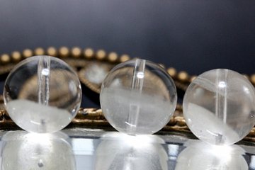 白影転生（はくえいてんせい）｜ホワイトファントムクォーツ 粒売り 約13〜13.5mm｜停滞突破・再生・金運上昇・守護｜天然石パワーストーン通販 ジュ・オーヴ画像