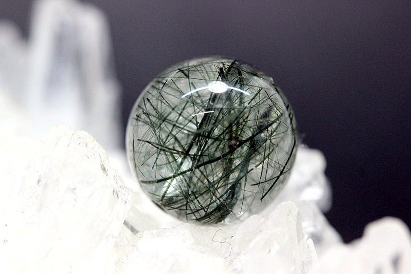 【完売】蒼界結晶（そうかいけっしょう）｜ブルーグリーンルチル 人間関係守護・邪気払い・結界の石 約12.3mm｜天然石パワーストーン通販 ジュ・オーヴ画像