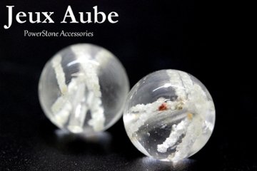 Jardin Blanc（ジャルダン・ブラン） ホワイトガーデンクォーツ 粒売り 約12mm（2石限定） 金運・浄化・人間関係調整の天然石 天然石パワーストーン通販 ジュ・オーヴの画像