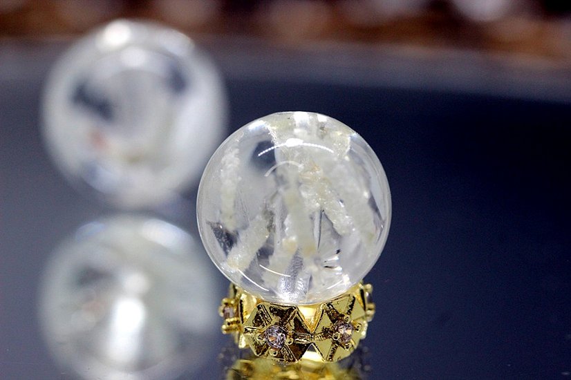 Jardin Blanc（ジャルダン・ブラン） ホワイトガーデンクォーツ 粒売り 約12mm（2石限定） 金運・浄化・人間関係調整の天然石 天然石パワーストーン通販 ジュ・オーヴ画像