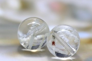 Jardin Blanc（ジャルダン・ブラン） ホワイトガーデンクォーツ 粒売り 約12mm（2石限定） 金運・浄化・人間関係調整の天然石 天然石パワーストーン通販 ジュ・オーヴ画像