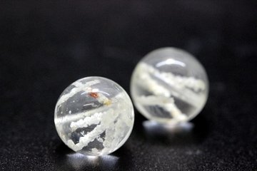Jardin Blanc（ジャルダン・ブラン） ホワイトガーデンクォーツ 粒売り 約12mm（2石限定） 金運・浄化・人間関係調整の天然石 天然石パワーストーン通販 ジュ・オーヴ画像
