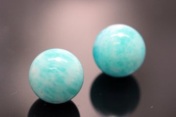 モザンビーク産アマゾナイト 希望・自信・前向きストーン 粒売り 約12mm 天然石パワーストーン通販 ジュ・オーヴ画像