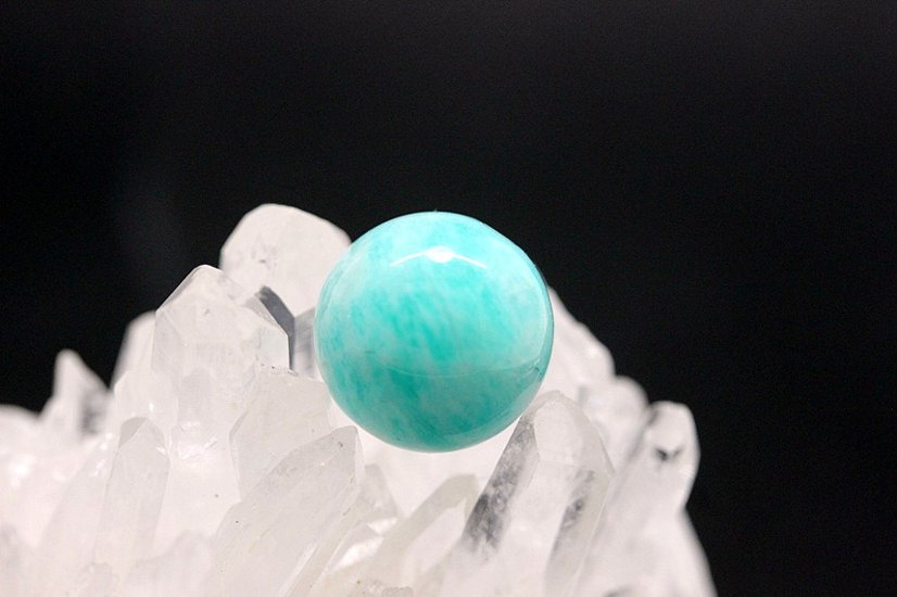 モザンビーク産アマゾナイト 希望・自信・前向きストーン 粒売り 約12mm 天然石パワーストーン通販 ジュ・オーヴ画像