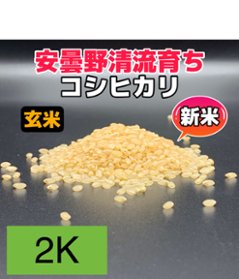 令和6年産・新米【コシヒカリ玄米2kg】安曇野産自家製　送料無料（北海道・九州・沖縄は送料有料）の画像