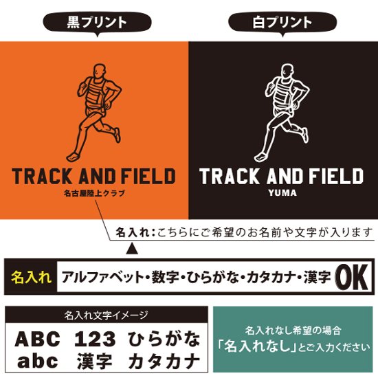 陸上 デザイン お名前入り 巾着 ナップサック 人気商品 名入れ 一升餅 2way ［ 綿ナップ 陸上イラスト ] 出産祝い プレゼント チーム おそろい 名入れ ネーム 名前 入園入学準備 お着替え画像