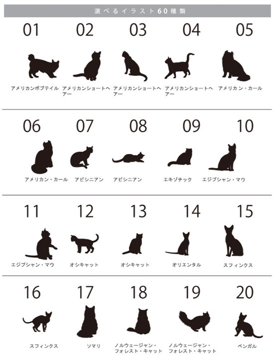 猫 ポーチ ねこ ネコ 愛猫 お名前入り 人気商品 名入れ ネコシルエット ペットグッズ ねこのひ 猫の日 ネコの日 （ 猫シルエットラベル ポーチ ）猫種 名前 なまえ プレゼント おでかけ 出産祝画像