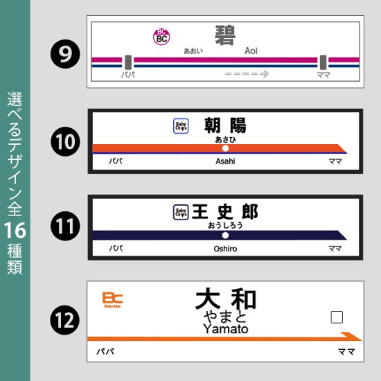 駅名標 電車 名入れ 名前入 スタイ 鉄道 新幹線 地下鉄 [ 駅名標 ] 駅名 お誕生日 プレゼント ビブ よだれかけ 好き こども服 キッズ ジュニア ベビー おそろい リンク お出掛け 帰省 旅画像