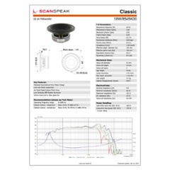 Scan-Speak Classic 18W/8545K00（ペア）画像