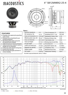 SB Acoustics SB12MNRX2-25-4画像