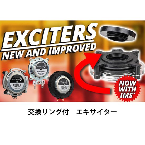 Dayton Audio EX2HMP-5 エキサイター用 交換リング（5個セット）画像