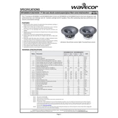 Wavecor WF182BD18-8（ペア）画像