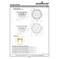 Wavecor WF182BD18-8（ペア）画像