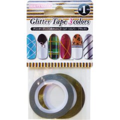 【幅1mm】グリッターテープ3色セット(GT-1)の画像