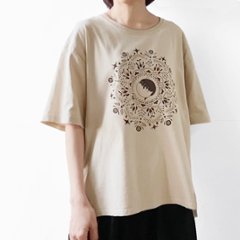 SALE！ねこの曼荼羅ビッグビッグシルエットT画像