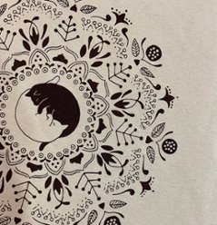 SALE！ねこの曼荼羅ビッグビッグシルエットT画像