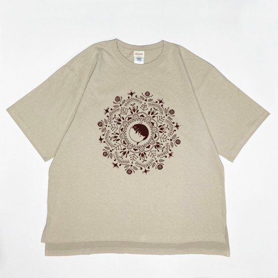 SALE！ねこの曼荼羅ビッグビッグシルエットT画像