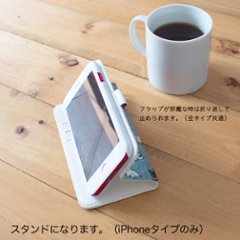 15対応iPhone用ねこのおしりのスマホケース＊デニム画像