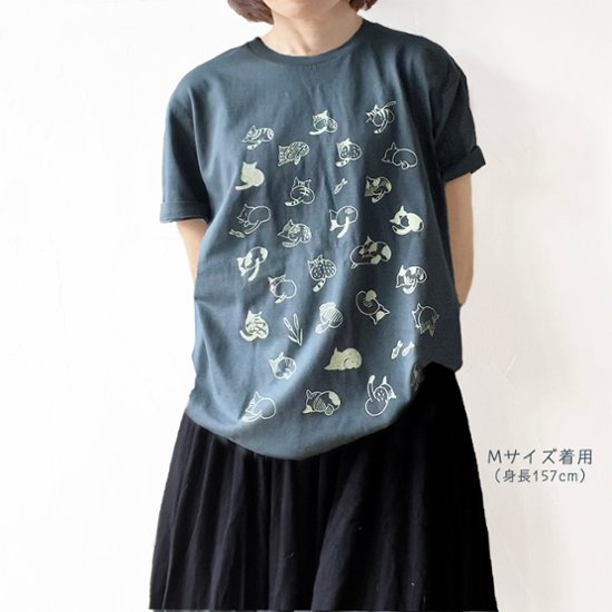 ねこのおしりTシャツ2023（デニム）画像