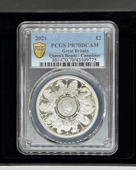 クイーンズ ビースト 銀貨 ロイヤルミント 2021  コイン PCGS NGC コンプリーター画像