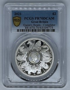 クイーンズ ビースト 銀貨 ロイヤルミント 2021  コイン PCGS NGC コンプリーター画像