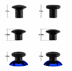 高さ調節アナログスティック ブラック×クロームブルー画像