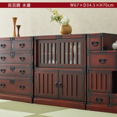 民芸調　水屋　【完成品】の画像