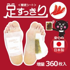 足すっきり樹液シート360枚入増量（唐辛子）両足180回分の画像