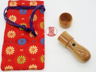 [Wooden Stamp] Large size / Round type / Maple画像