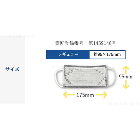 【在庫限り】 BMC活性炭入フィットマスク　レギュラー　30枚入画像