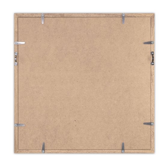 Tシャツ額縁 UVカットアクリル 正方形画面(約291×291mm) 木製 濃茶 壁用ボタンフック付 5767 30画像