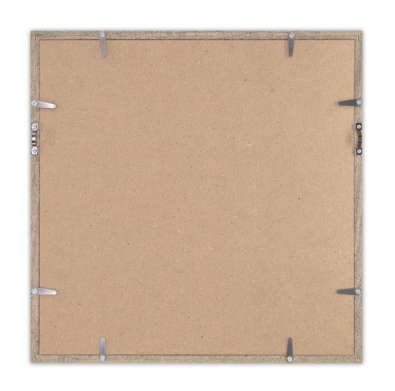 Tシャツ額縁 UVカットアクリル 正方形画面(約291×291mm) 木製 薄黒 壁用ボタンフック付 5767 30画像