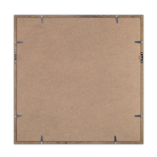 Tシャツ額縁 UVカットアクリル 正方形画面(約341×341mm) 木製 濃茶 壁用ボタンフック付 5767 35画像