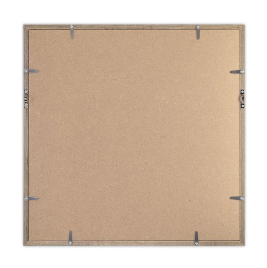 Tシャツ額縁 UVカットアクリル 正方形画面(約341×341mm) 木製 薄黒 壁用ボタンフック付 5767 35画像