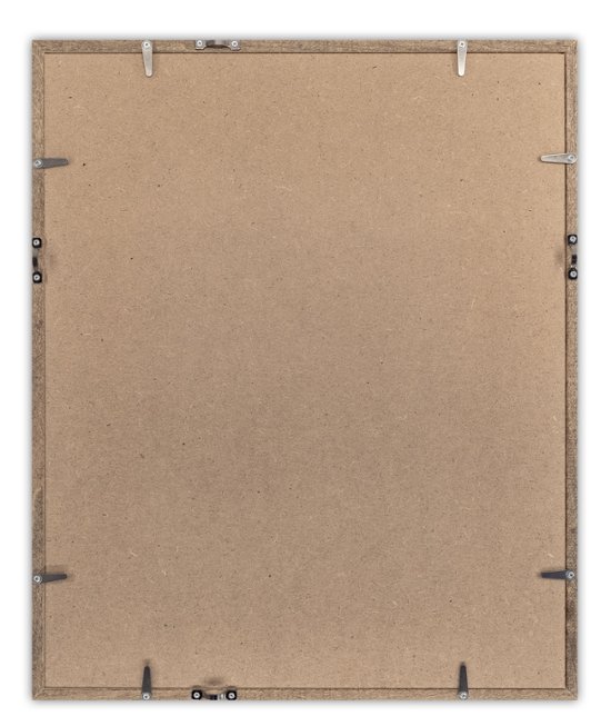 Tシャツ額縁 UVカットアクリル 画面(約339×415mm) 木製 濃茶 壁用ボタンフック付 5767 4画像