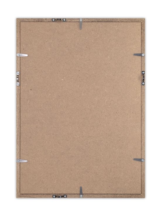 Tシャツ額縁 UVカットアクリル 画面(約249×356mm) 木製 濃茶 壁用ボタンフック付 5767 b4画像