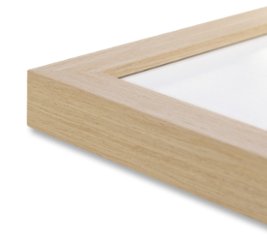 A4用紙額縁 UVカットアクリル仕様 木製 G100-WDL A4(210×297mm) ナチュラルウッド 受注生産品画像