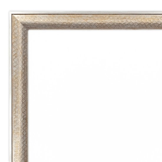 書道半紙額縁 UVカットアクリル仕様 木製 G2679L 書道半紙(243×334mm) オールドGシルバー 受注生産品画像