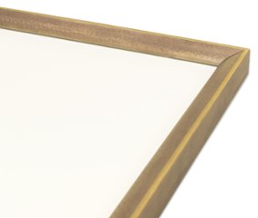 書道半紙額縁 UVカットアクリル仕様 木製 G2679L 書道半紙(243×334mm) ダークゴールド 受注生産品画像