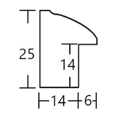 書道半紙額縁 UVカットアクリル仕様 木製 G2679L 書道半紙(243×334mm) ダークゴールド 受注生産品画像