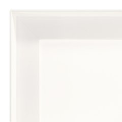 長方形額縁 UVカットアクリル仕様 木製 G486L 30×15(150×300mm) 白 受注生産品の画像